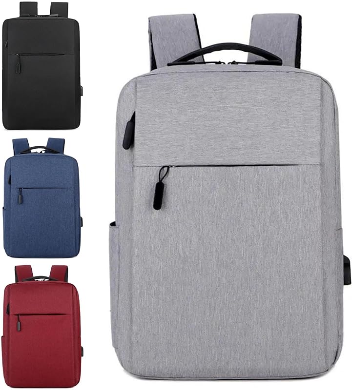Mochila Executiva Slim, Compacta, Unissex, Reforçada, Escola, Viagens, Trabalho, Escritório, Moderna, Fina, Básica, Notebook, 15 polegadas, Com USB – TKLA