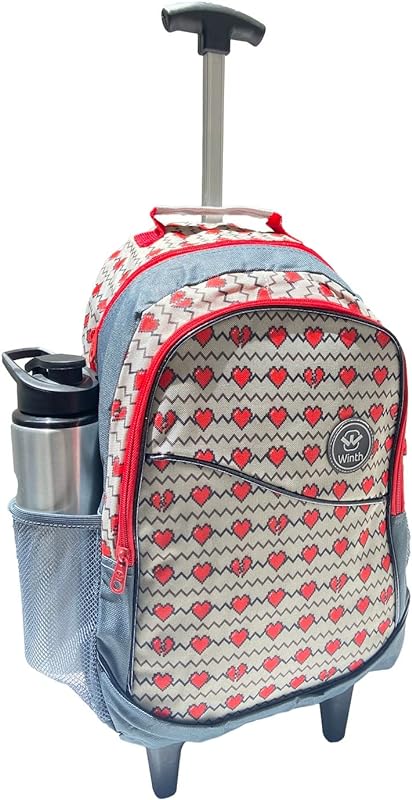 Mochila Bolsa Universitária Feminina 30 Litros Com Rodinha