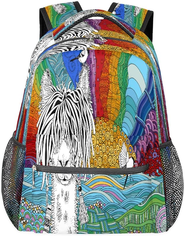 Mochilas para adolescentes meninas meninos verão flamingo melancia mochila de viagem para mulheres homens mochilas de livros mochilas universitárias para escola, mochilas de trabalho para laptop mochilas resistentes à água mochila para caminhadas, Multicor, Medium