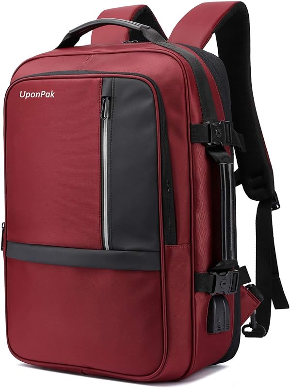 Mochila conversível para laptop 17,3 polegadas expansível bolsa universitária