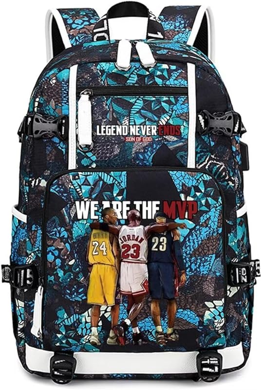 jogador de basquete estrela Legend Never Ends mochila multifuncional de viagem estudante laptop mochila fãs mochila para homens mulheres (azul marinho – Padrão 1) jogador de basquete estrela Legend Never Ends mochila multifuncional de viagem estudante laptop mochila fãs mochila para homens mulheres (azul marinho – Padrão 1)