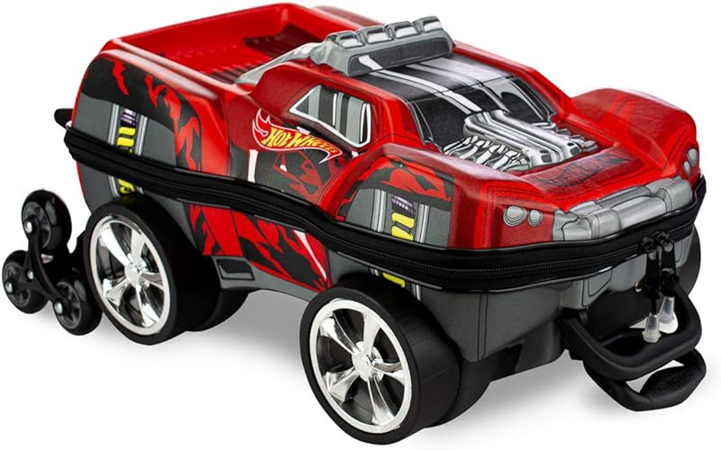 Mochila de Carrinho, Maxtoy, Hotwheels, Dawzilla, Vermelho, Grande