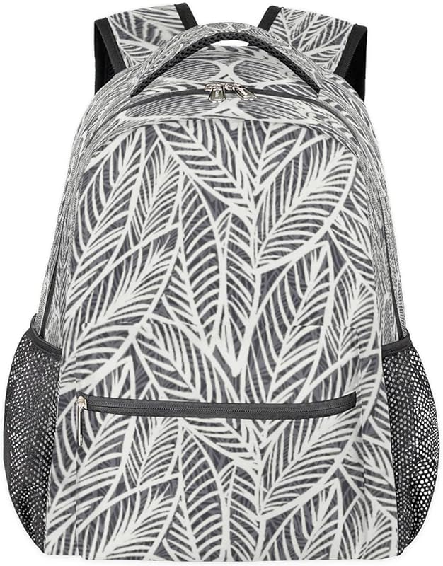 Mochilas para adolescentes meninas meninos mochila de viagem moderna para mulheres homens, bolsas de livro de folhas mochilas universitárias para escola, mochilas para laptop de trabalho, mochila resistente à água para caminhadas, Multicor, Medium