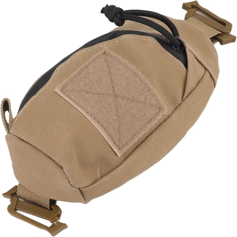 Bolsa com alça para mochila, bolsa com alça para smartphone, bolsa Molle, alça de ombro para mochila tática para gadgets, caneta, chaveiro, câmeras digitais, suprimentos médicos (caqui)