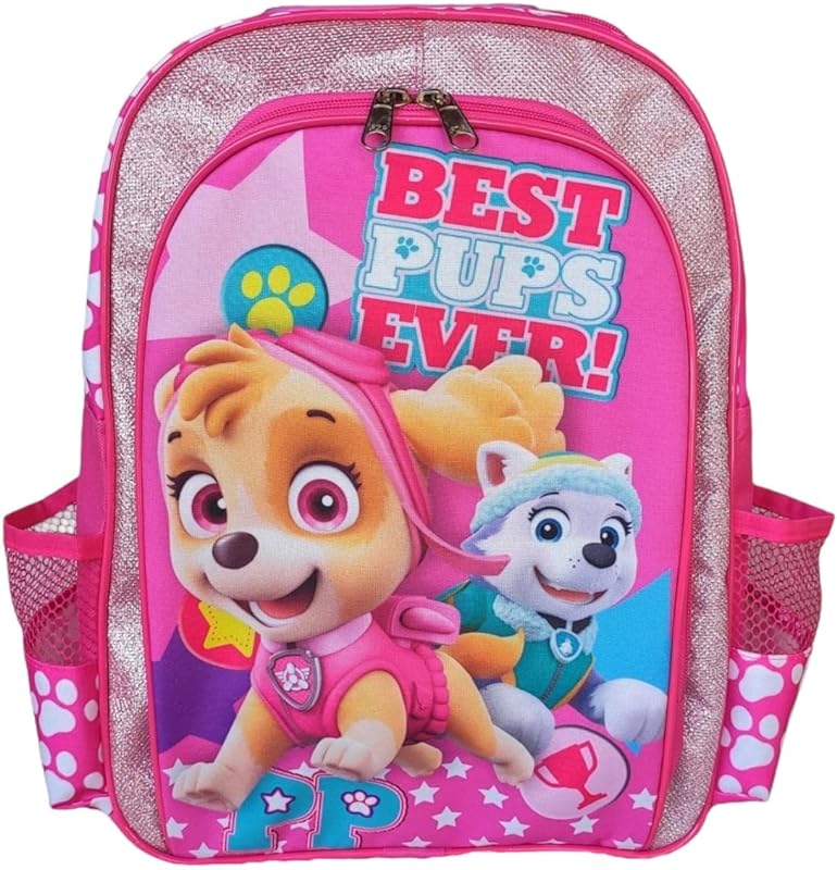 MOCHILA DE COSTAS SKYE EVEREST PATRULHA CANINA INFANTIL ESCOLAR MENINAS ROSA BRILHO CRIANÇA MOCHILA DE COSTAS SKYE EVEREST PATRULHA CANINA INFANTIL ESCOLAR MENINAS ROSA BRILHO CRIANÇA