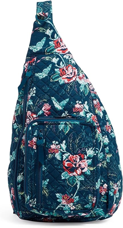 Mochila feminina de algodão, Rose Toile – algodão reciclado