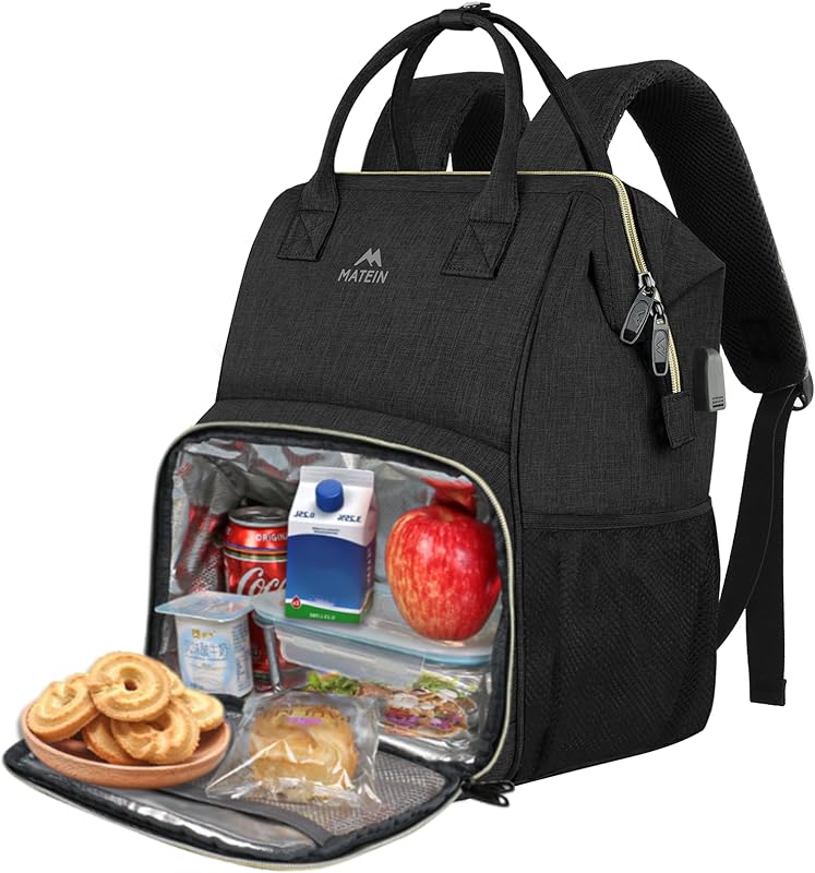 MATEIN Mochila de almoço para homens e mulheres