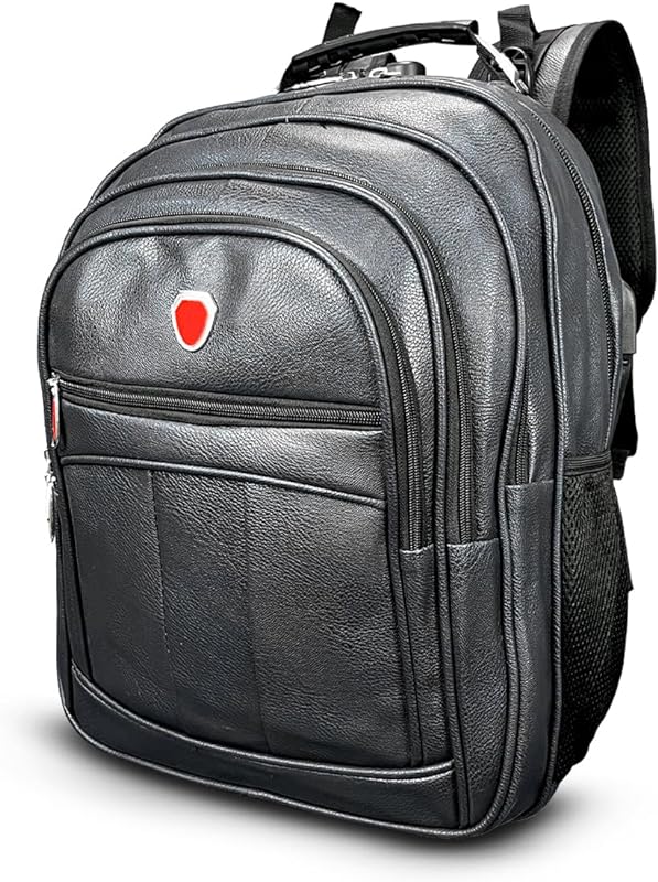 Mochila Masculina Couro Reforçada Bolsa Notebook Impermeável Executiva
