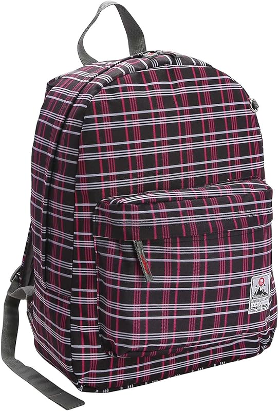 Mochila Casual Poliester Xadrez 16.5″ Preto