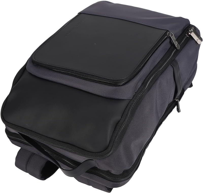 Mochila de viagem, mochila de computador multifuncional com rede de rede totalmente redonda 180° abertura com carregador USB para trabalho para viagens