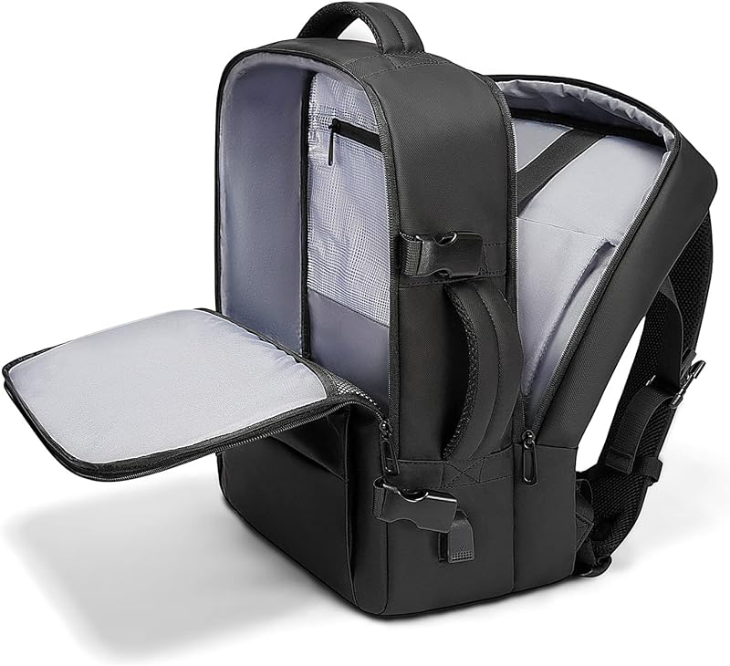 Mochila de viagem de 35 a 45 litros, mochila para laptop de 17,3 polegadas, bolsa expansível para homens e mulheres Mochila de viagem de 35 a 45 litros, mochila para laptop de 17,3 polegadas, bolsa expansível para homens e mulheres