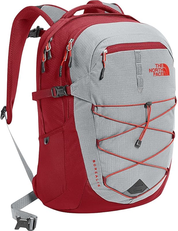 Mochila Borealis de cintura alta cinza/vermelho tijolo fogo