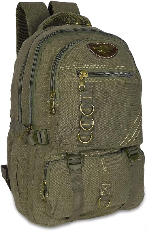 Mochila Escolar Masculina Reforçada De Lona Feminina Notebook 4 Cores (Verde Oliva)