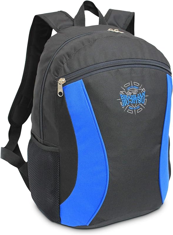 Mochila LS MO4106 com bolso frontal e 2 bolsos laterais bordado Brazilian Jiu-Jitsu