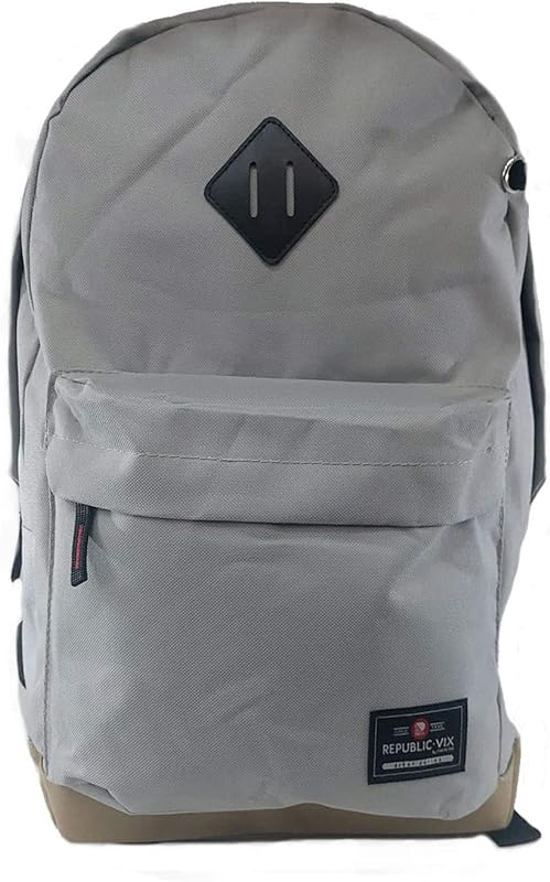 Mochila Masculina de Costas Casual Republic Vix Chenson Cinza