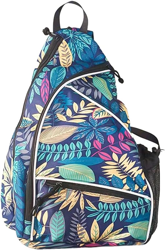 Bolsa Pickleball para Mulheres, Mochila Pickleball Masculina e Feminina, Mochila de tiracolo reversível para raquete de pickleball padel tênis