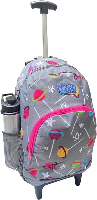 Mochila Bolsa Universitária Feminina 30 Litros Com Rodinhas
