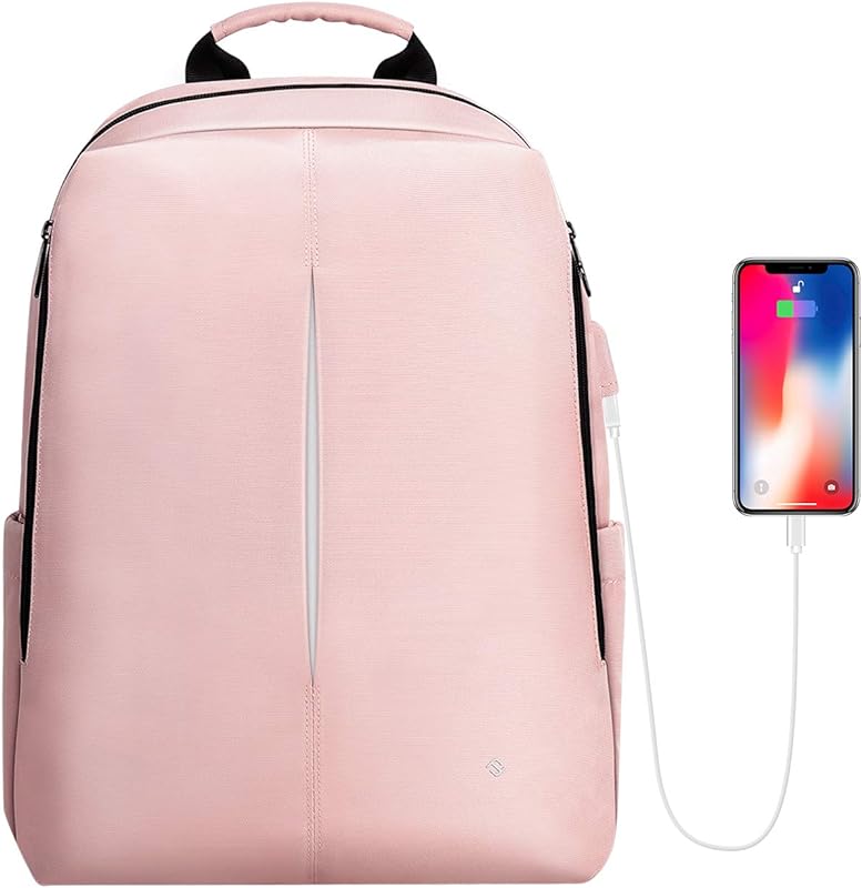 Mochila para laptop Finpac, mochila casual com porta USB para viagem, trabalho escolar