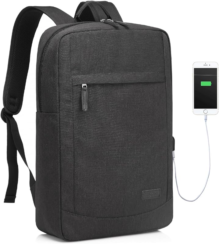 Mochila para Laptop de 17 polegadas, VASCHY Mochila para Homem e Mulher com Porta USB Mochila de Negócios Fina e Leve