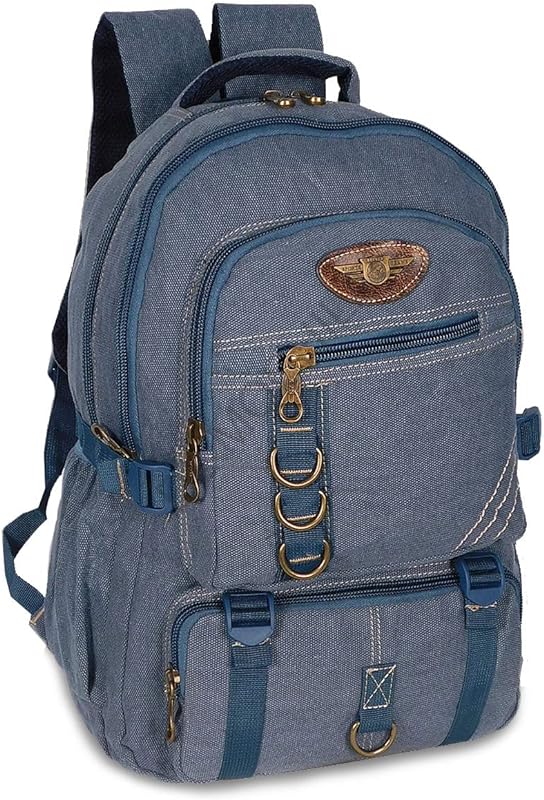 Mochila Escolar Masculina Reforçada De Lona Feminina Notebook 4 Cores (B Azul)