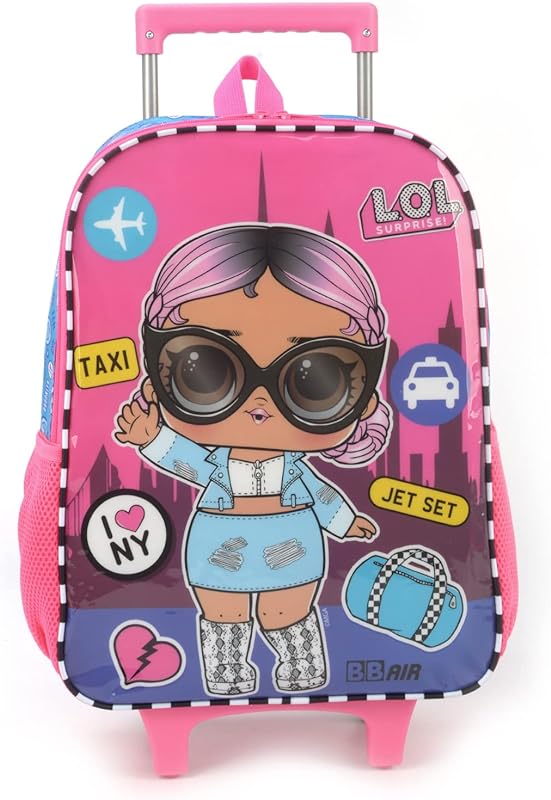Mochila Infantil LOL com rodinhas