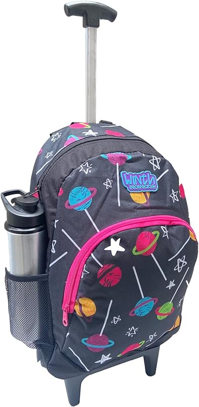 Mochila Bolsa Escolar Feminina Reforçada Com Rodinhas