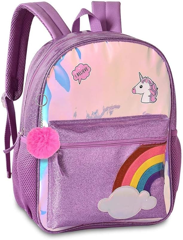 Mochila Infantil Costas Unicórnio Rosa Clio Original G