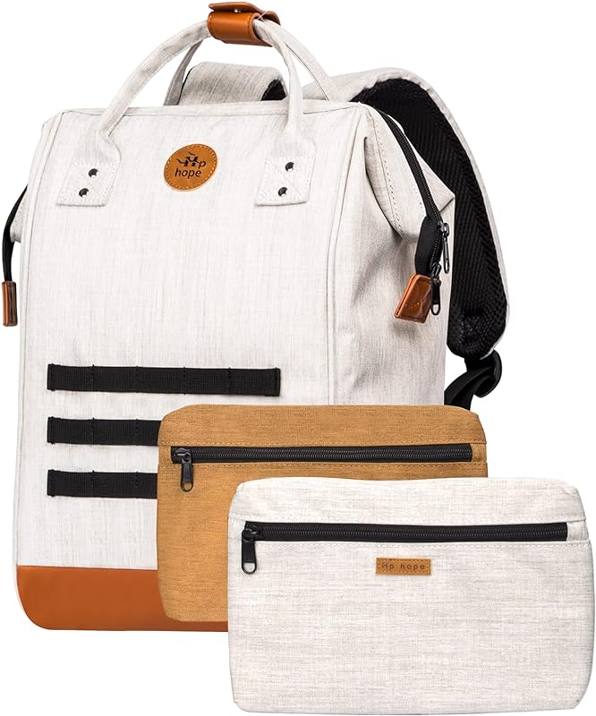 Hp hope Mochila para Laptop Feminina e Masculina Com 2 Bolsos, Bolsa para Laptop de 15,6″, Mochila Feminina Grande e Elegante para Trabalho Escolar Universitário