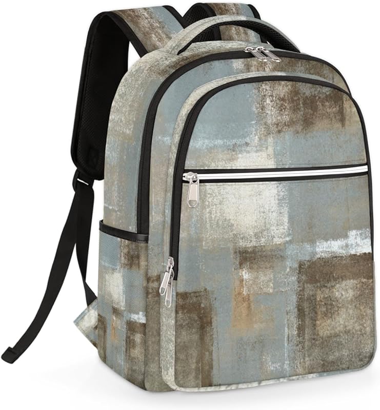 Mochila para laptop de viagem, pintura de arte abstrata, mochila para laptop, leve, casual, para laptop de 15,6 polegadas, para adultos., Pintura de Arte Abstrata