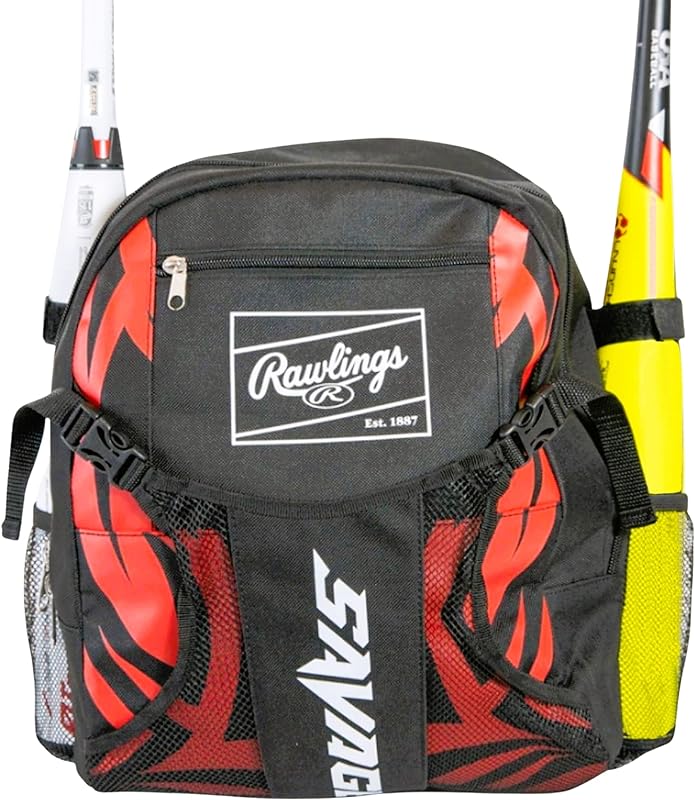 Savage Bolsa de beisebol juvenil – Bolsa infantil para taco – Mochila de beisebol durável – Comporta dois tacos – Inclui gancho para pendurar na cerca Savage Bolsa de beisebol juvenil – Bolsa infantil para taco – Mochila de beisebol durável – Comporta dois tacos – Inclui gancho para pendurar na cerca