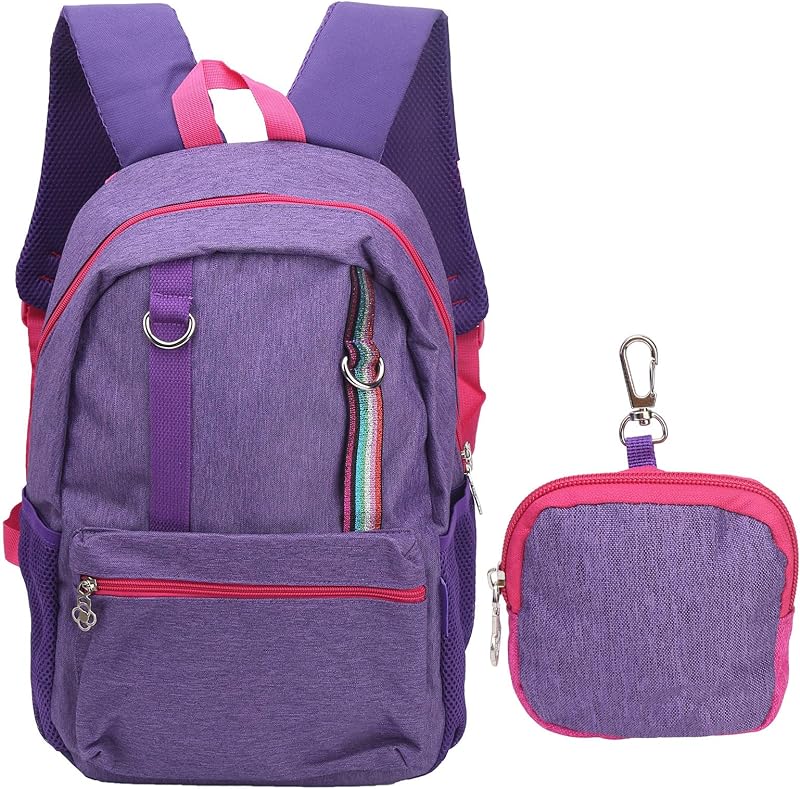 Mochila de Ombro ck Mini Mochila Casual para Escola Crianças Meninos Meninas Mochila (Roxa)