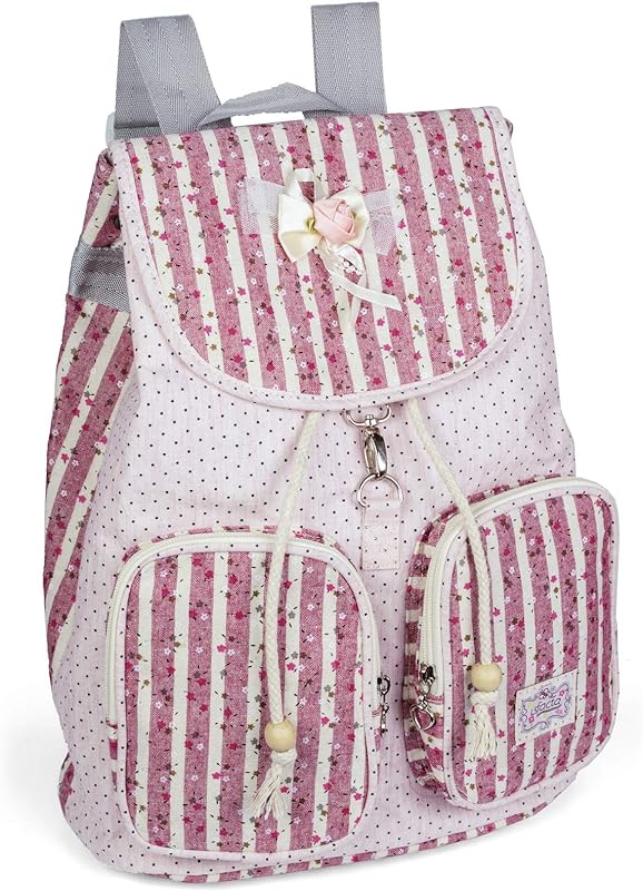 Mochila LS MO3091 com fechamento com cordão e 2 bolsos frontais