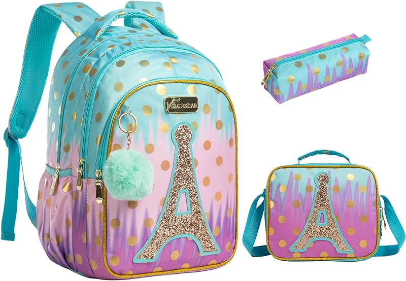Conjunto de Mochila Infantil com Bolsa Térmica e Estojo – Ideal para Meninos e Meninas
