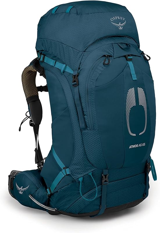 Mochila masculina Atmos AG 65, azul venturi, grande/GG
