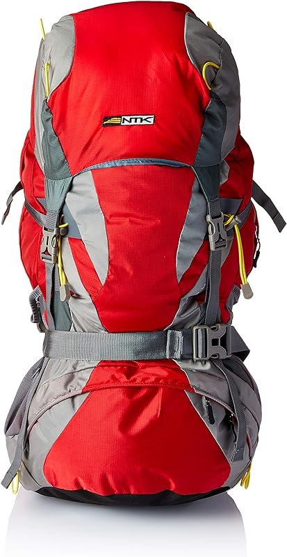 NTK Mochila Cymba 64L, Cinza/Vermelho