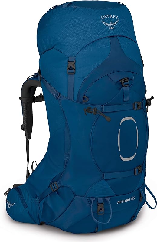 Aether 65 Mochila masculina para mochila, azul profundo, pequena/média