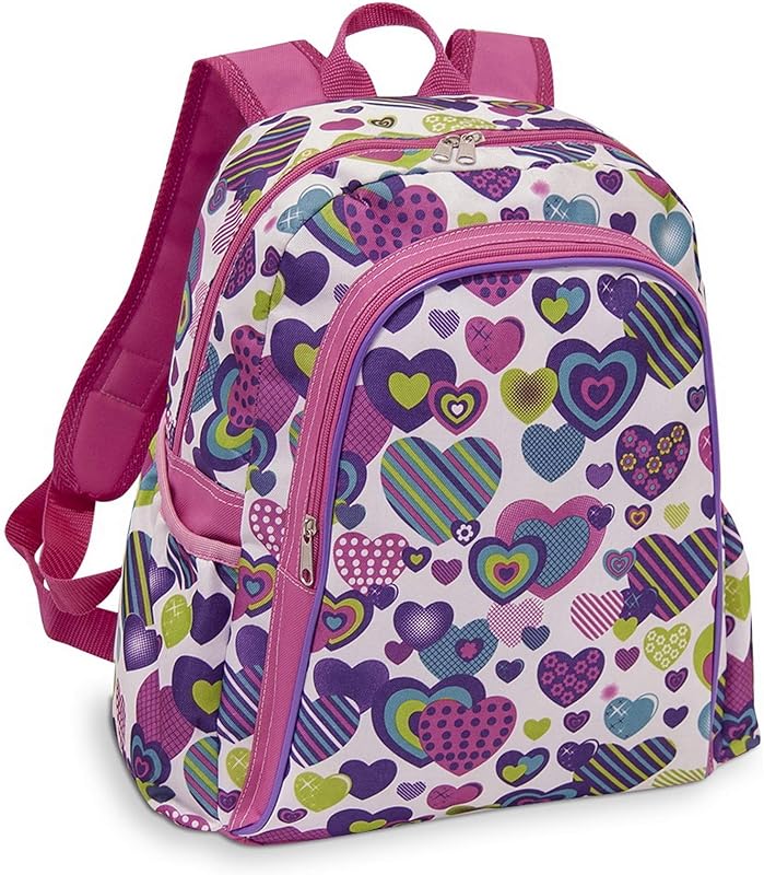 Mochila Infantil LS MO3102 com bolso frontal e 2 bolsos laterais