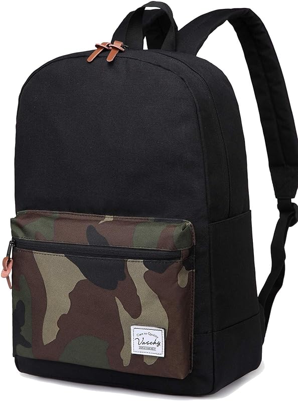 Mochila escolar, VASCHY Mochila para Laptop Mochila para Homem Mulher Leve Casual Clássico Mochila de Viagem