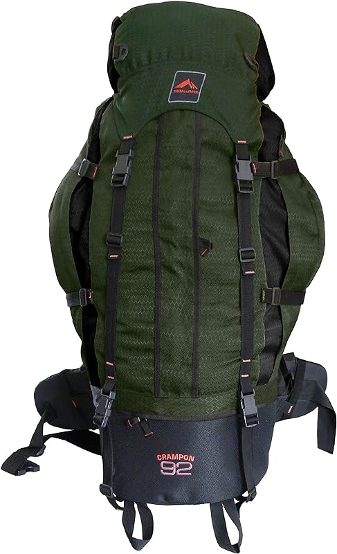 0092 – MOCHILA DE 92 LTS. CRAMPON 92 – VERDE COM PRETO