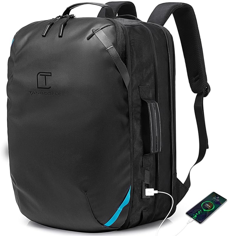 Mochila de viagem, expansível de 45 l para laptop de 17,3 polegadas, resistente à água