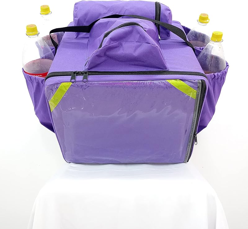 Mochila Bague Motoboy Entrega Pizza, Marmitas, Sem Caixa De Isopor Roxa Lilás