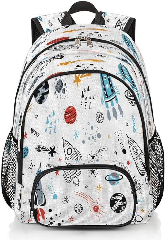 Mochila escolar Planeta dos desenhos animados para adolescentes meninos meninas sistema solar planeta mochila faculdade mochilas com alça no peito viagem computador mochila casual, Planeta, Mochilas Daypack