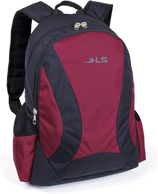 Mochila LS MO4119 com divisão frontal e 2 bolsos laterais