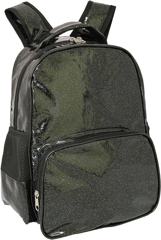 Mochila Preta LS Em Glitter Com 4 Divisões – MO3187