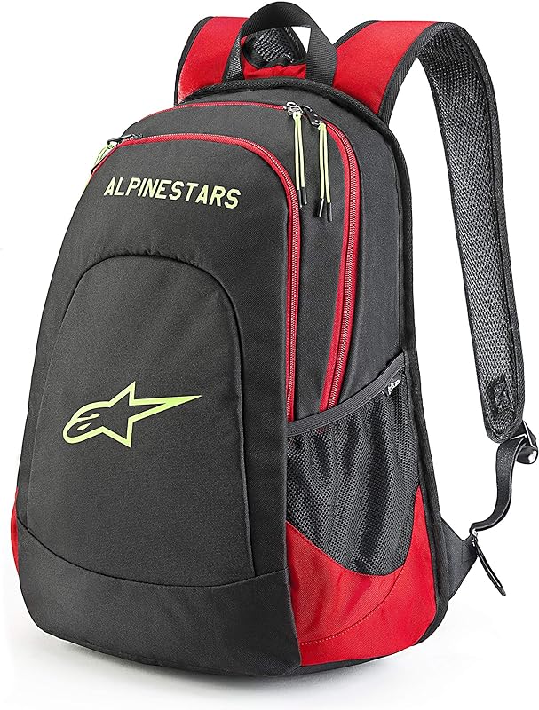 Mochila Def con Backpack, Preto, Vermelho, Amarelo, Hivis Tu, Alpinestars