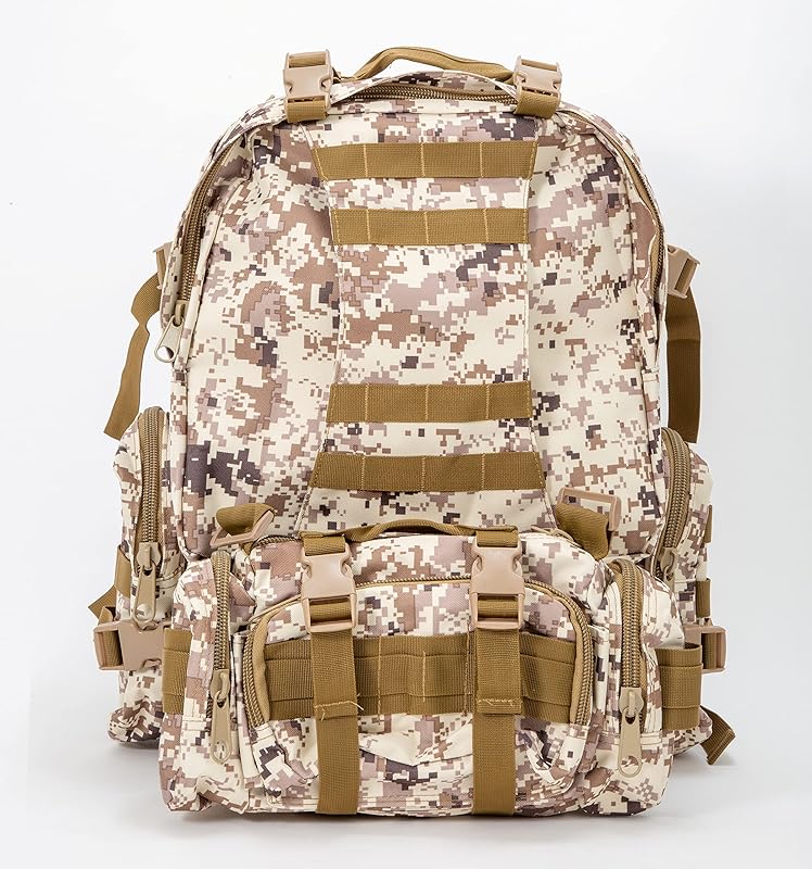 MOCHILA TÁTICA ECHOLIFE DEFENDER DESERTO DIGITAL 55L MOCHILA TÁTICA ECHOLIFE DEFENDER DESERTO DIGITAL 55L