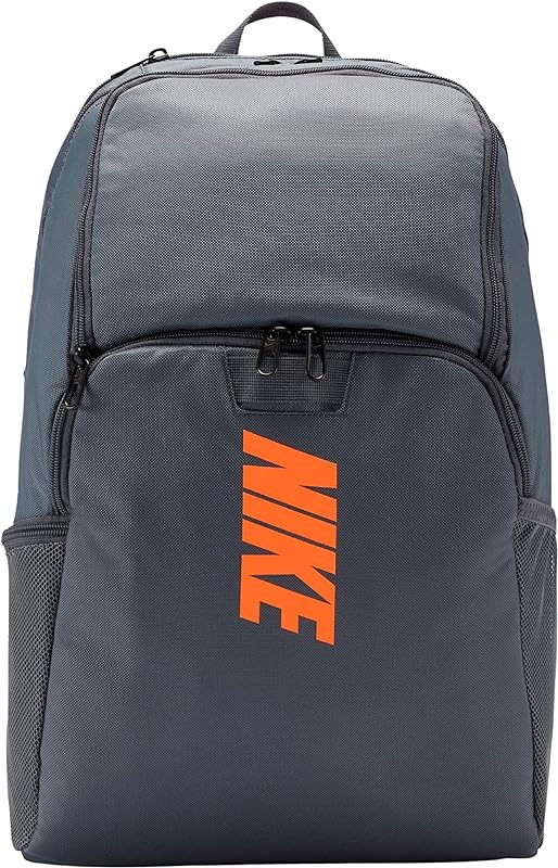 Brasilia Varsity Training Backpack Flint Gray/Black/Total Orange
