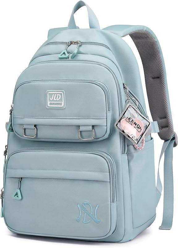 Mochila casual feminina de grande capacidade para viagem bolsa escolar estudante pode conter notebook de 15,6 polegadas