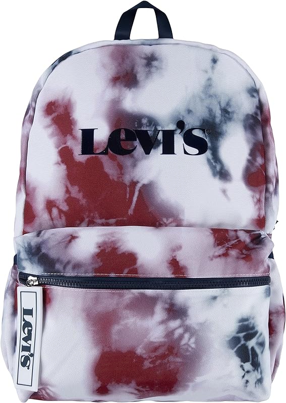 Mochila infantil com logotipo clássico, Vestido azul Tie Dye, O/S, Mochila com logotipo clássico