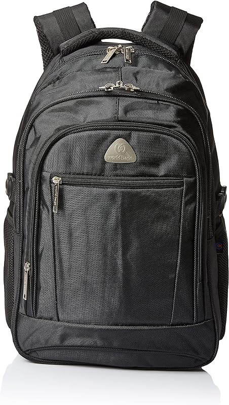 Mochila Executiva Linha Office World Bags, O-1105, Preta, adulto-unissex